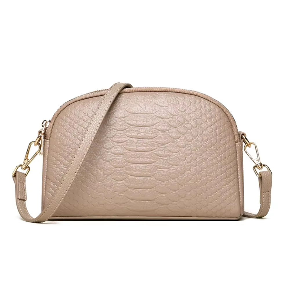Cora | Elegant Mini Crossbody Bag in Faux Leather with Crocodile Texture