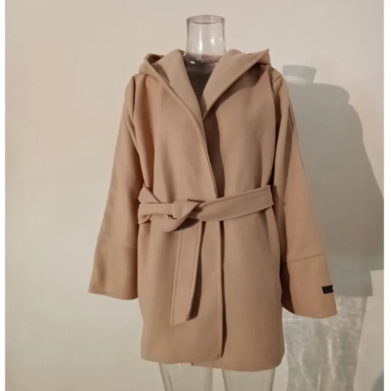 Elira - Hooded Wool Coat