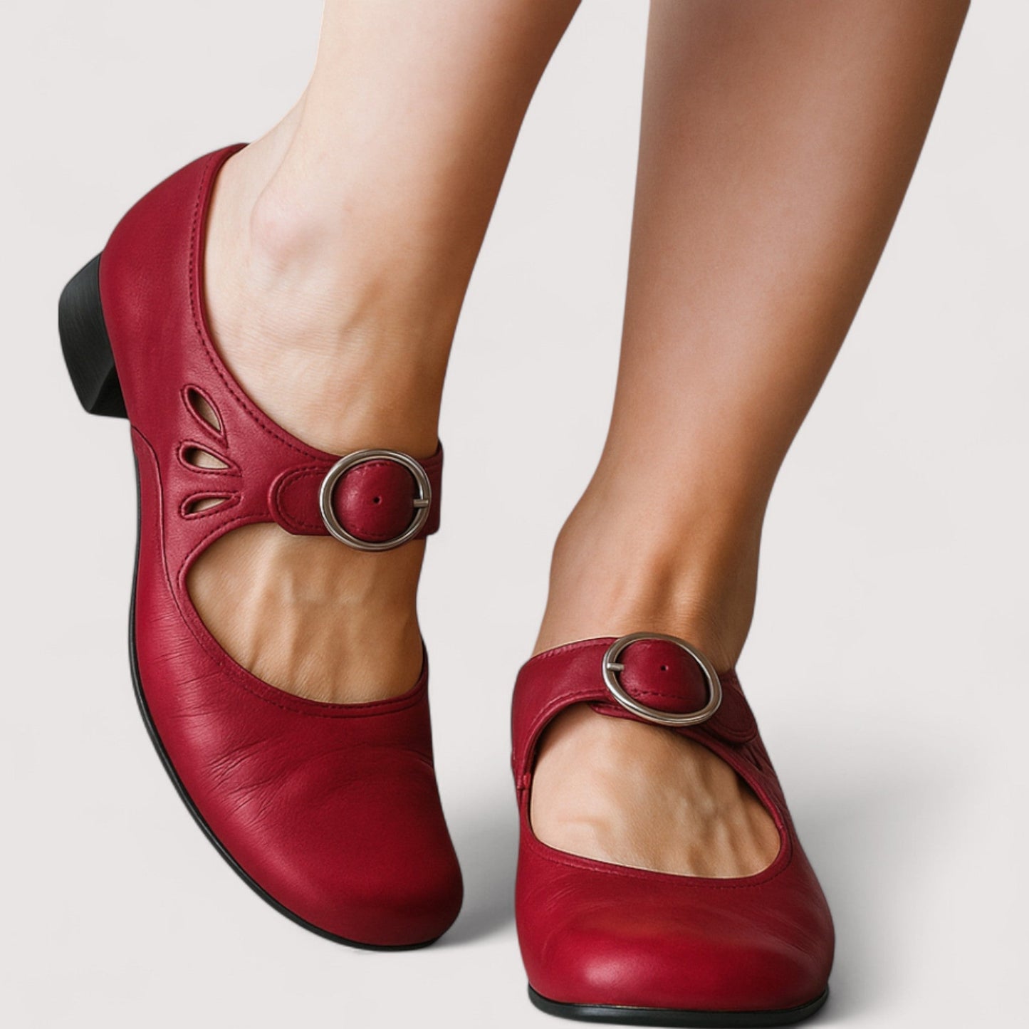 Amelia – Elegant Orthopedic Leather Sandals with Wedge Sole