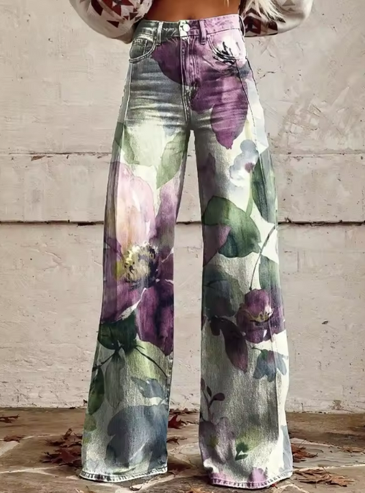 Feline - Retro Bohemian Trousers