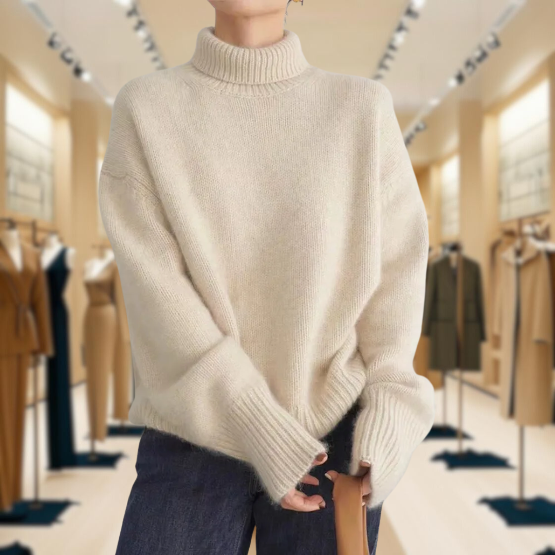 Mirrin - Wool Turtleneck Sweater