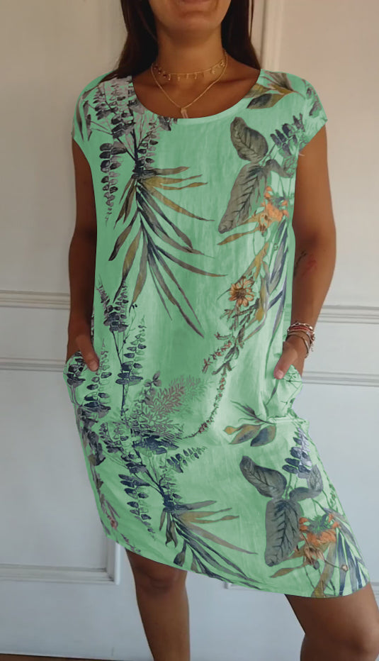 Annelinn - Comfy Round Neck Dress