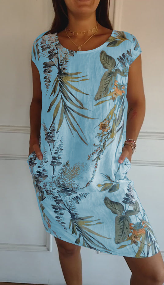 Annelinn - Comfy Round Neck Dress