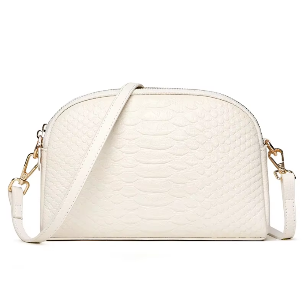 Cora | Elegant Mini Crossbody Bag in Faux Leather with Crocodile Texture