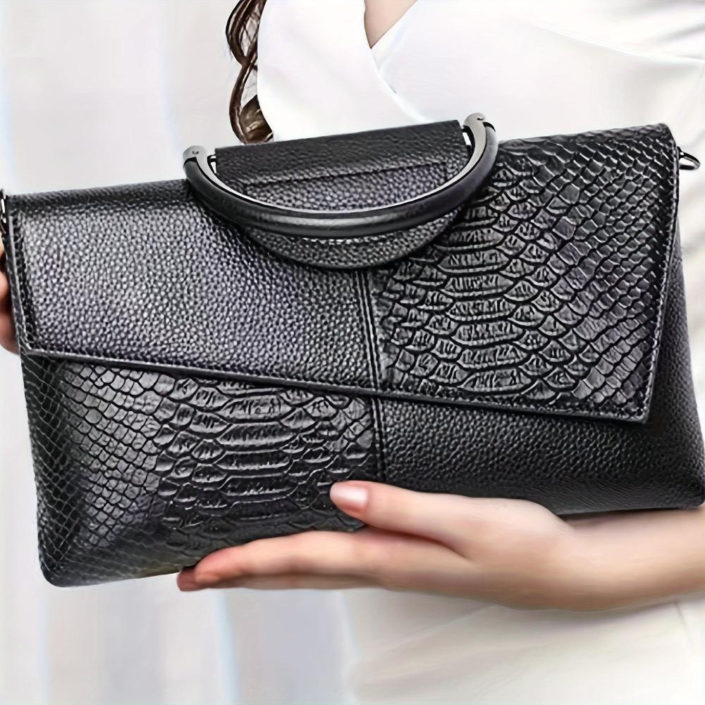 Kassandra | Luxurious Crocodile-Pattern Handbag