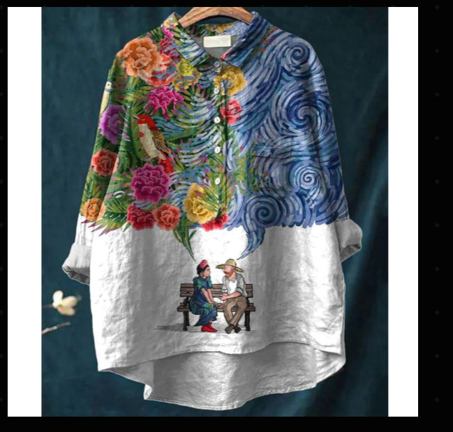 Isabella - Premium Women's Dog Print Shirt