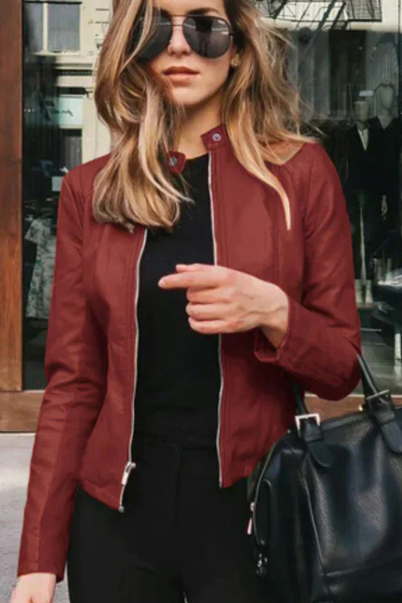 Sophia - Italian Leather Jacket