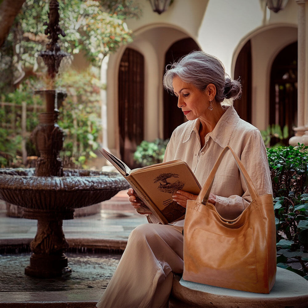 Marigold | Squisita Luxury Shoulder Bag Crafted from Soft Fabric