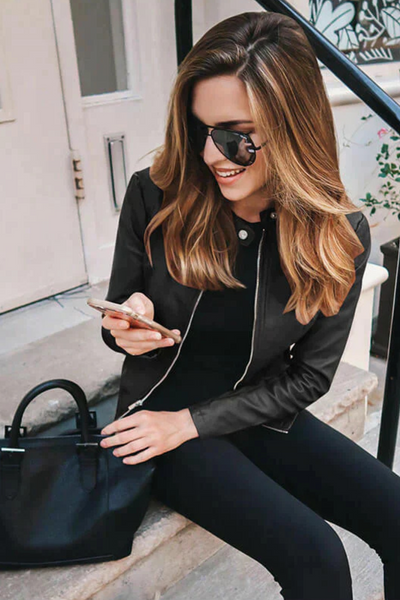 Sophia - Italian Leather Jacket