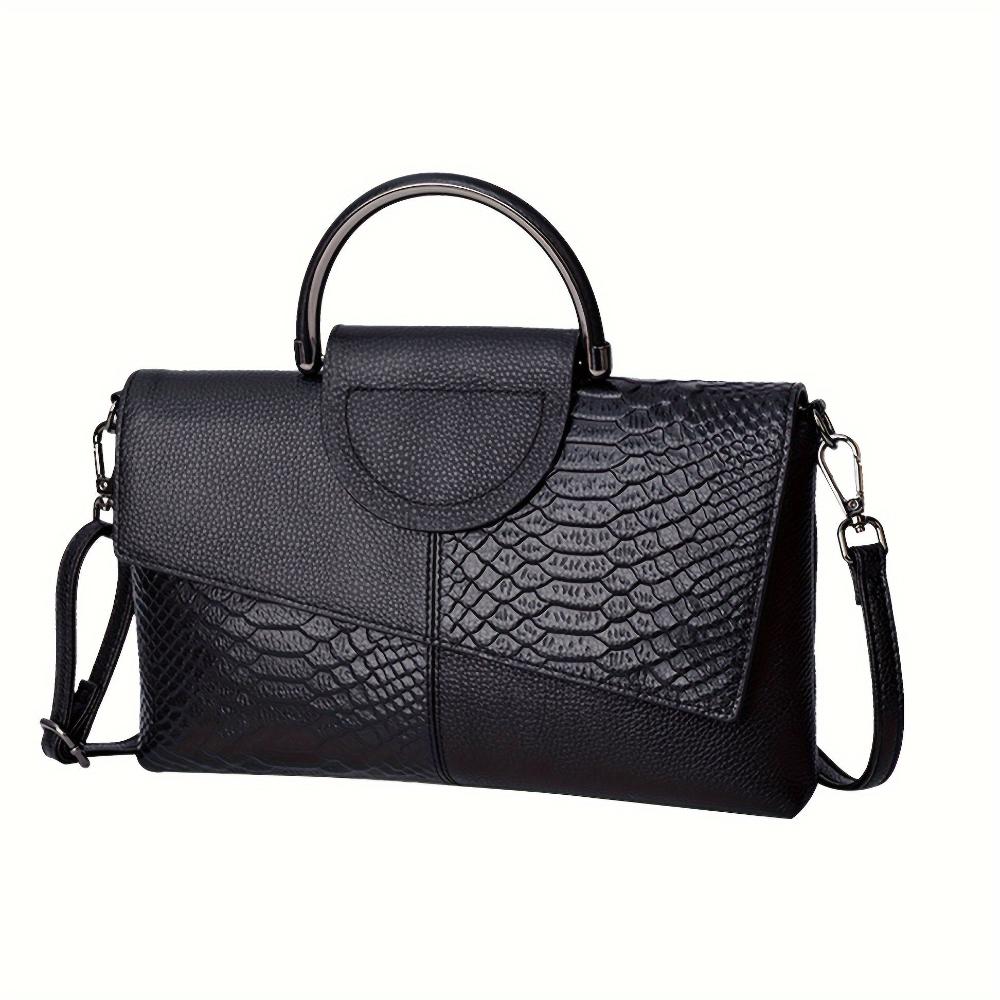 Kassandra | Luxurious Crocodile-Pattern Handbag