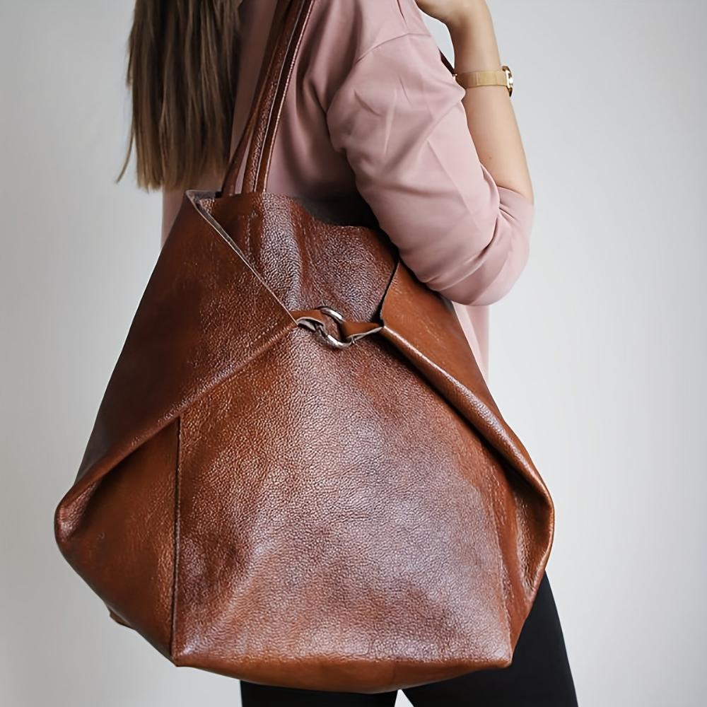 Renee | Oversized Vintage-Style Tote Bag