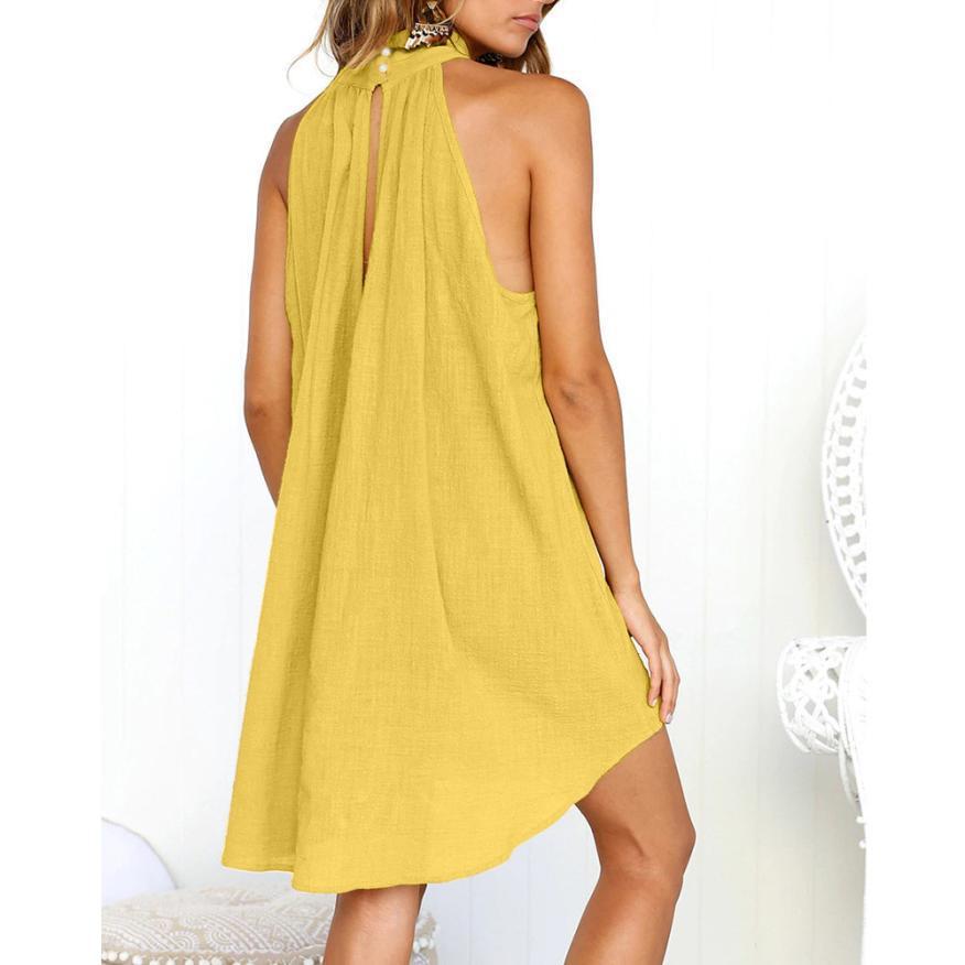 Gyneth - Stylish Halter Neck Dress