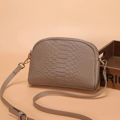 Cora | Elegant Mini Crossbody Bag in Faux Leather with Crocodile Texture