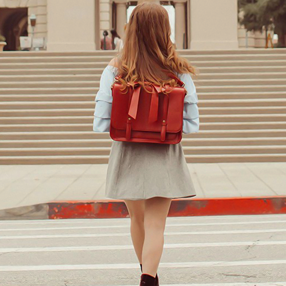 Knot | Vintage Twist Bag in Blue and Pink