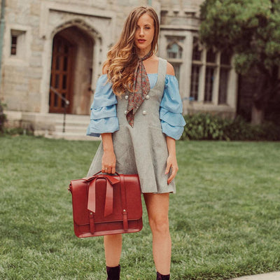 Knot | Vintage Twist Bag in Blue and Pink