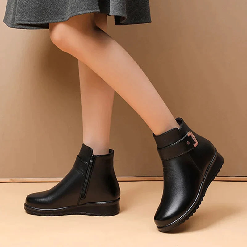 Supportive Comfort Leather Boots
