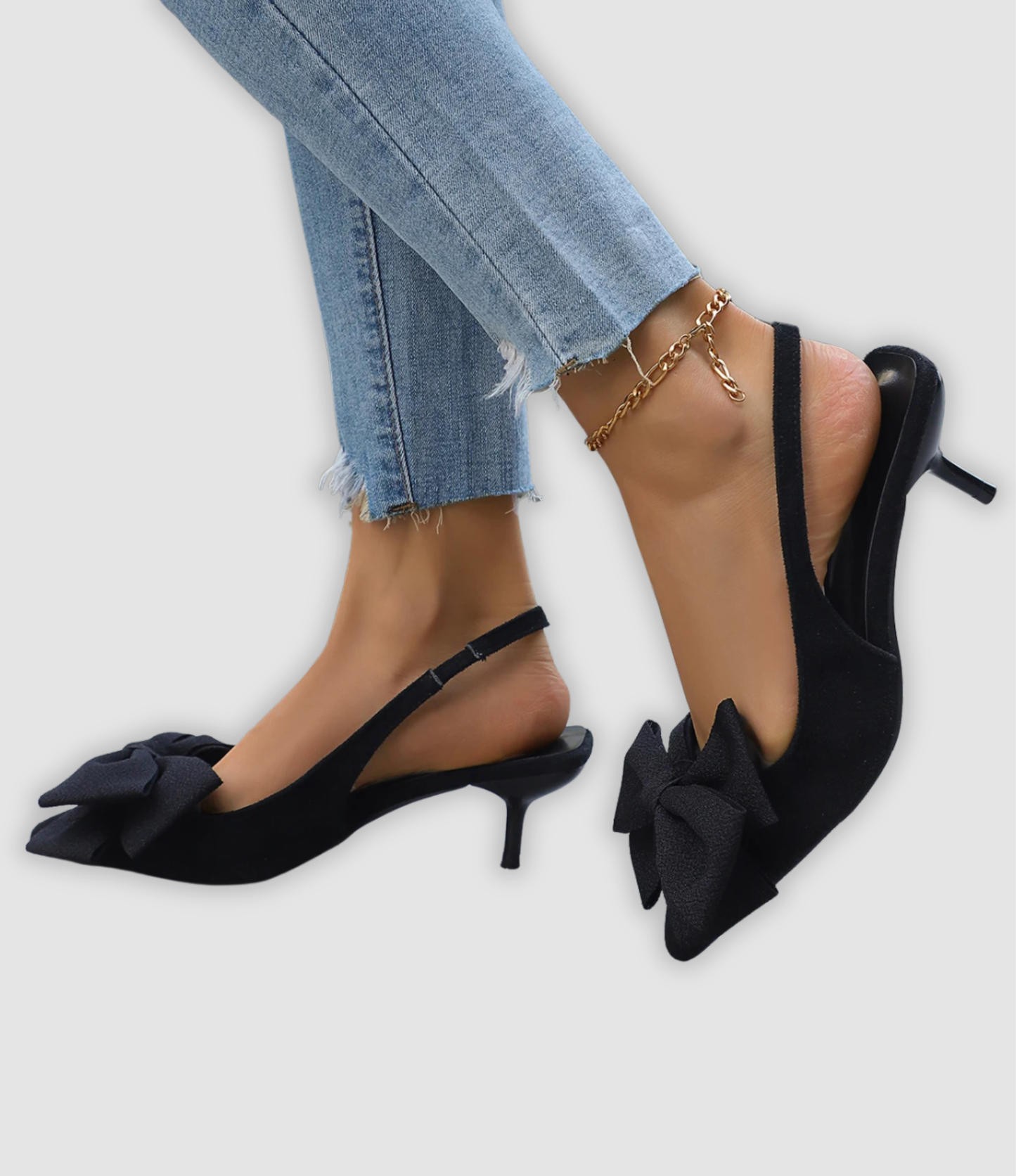 Nira - Elegant Stiletto Sandals with Bow