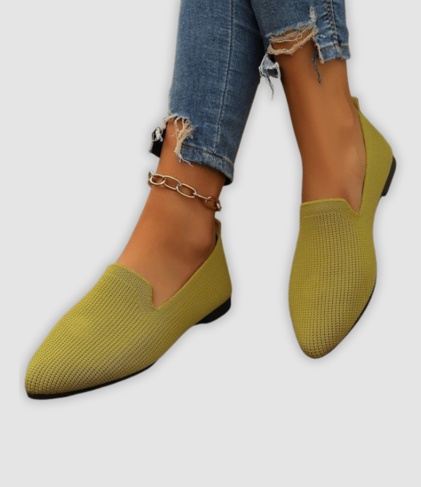 Klara - Breathable Knit Slip-On Loafers