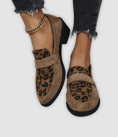 Gerda - Leopard Pattern Loafers