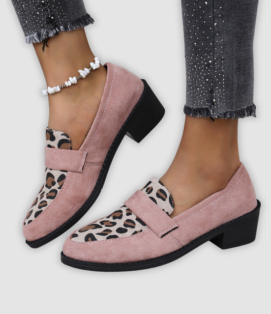 Gerda - Leopard Pattern Loafers