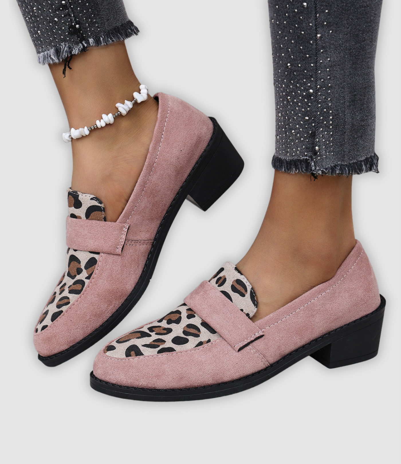 Gerda - Leopard Pattern Loafers