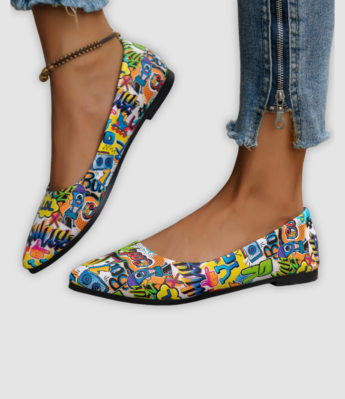 Bianca - Colorful Flat Women's Shoes