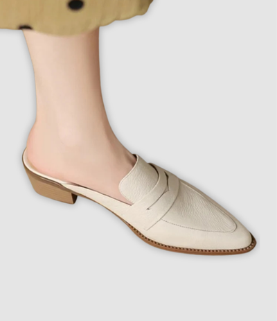 Mira - Leather sandals with chunky heel