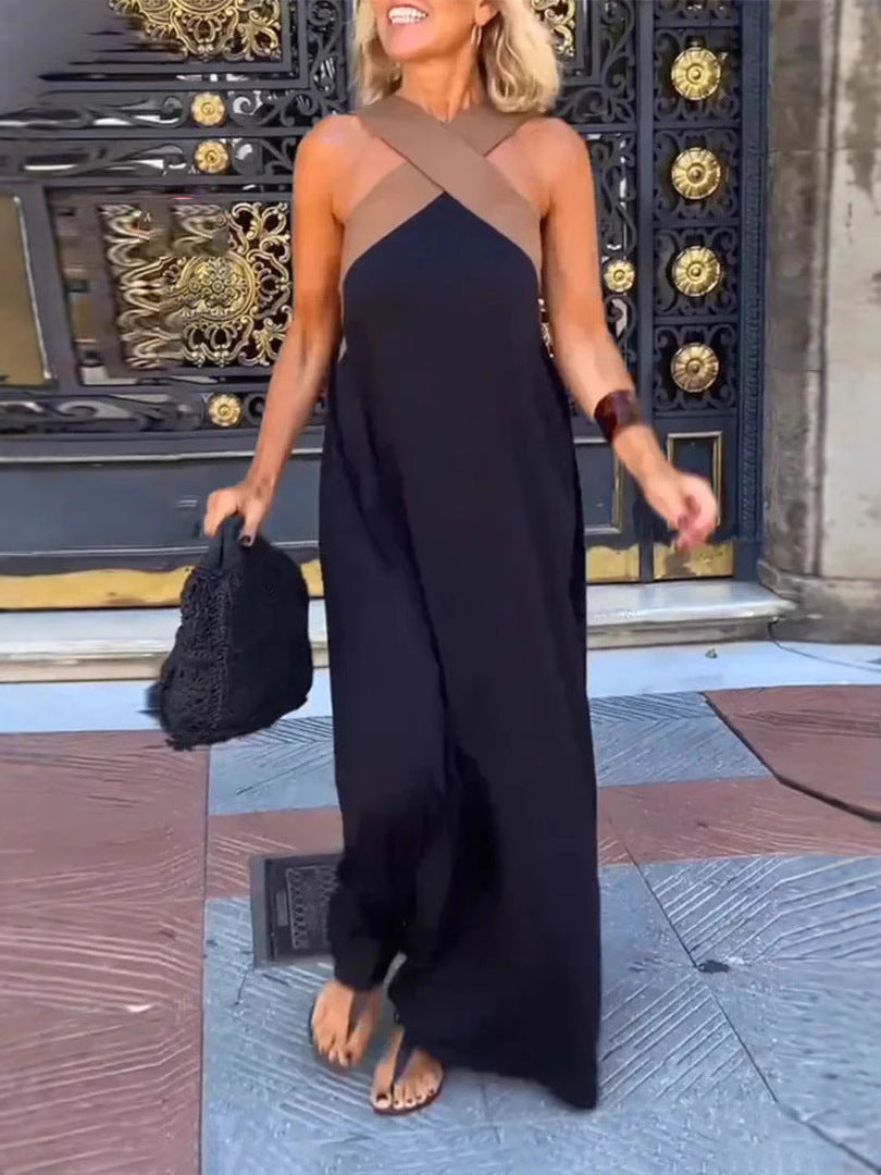 Lauren - Cross Back Long Dress