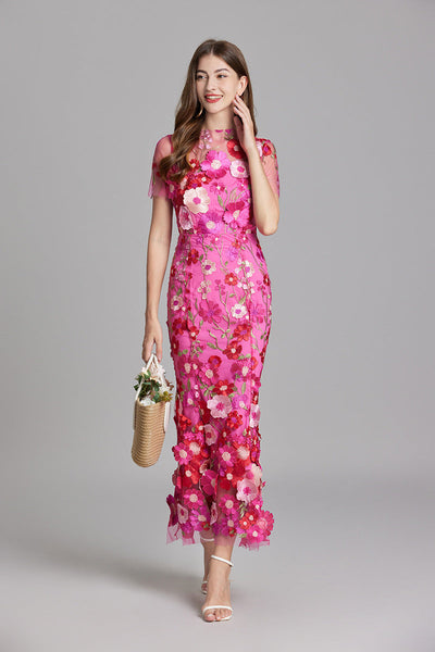 Jessica - Elegant Floral Dress