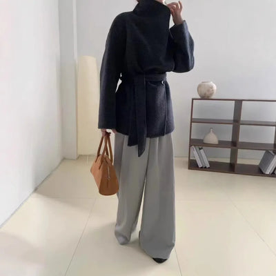 Velmira - Silk Wool Cashmere Coat