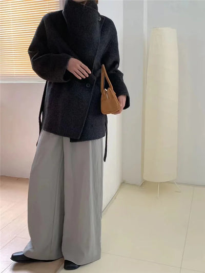 Velmira - Silk Wool Cashmere Coat