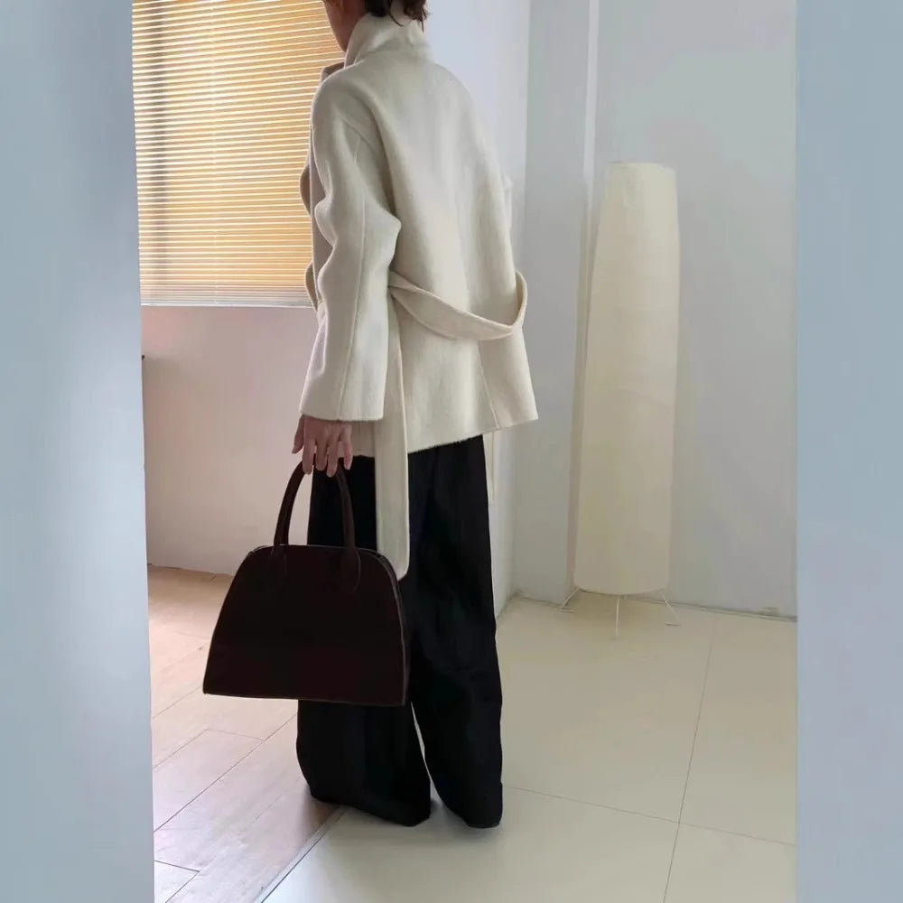 Velmira - Silk Wool Cashmere Coat