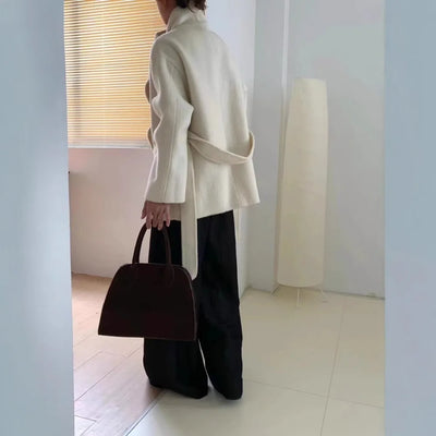 Velmira - Silk Wool Cashmere Coat