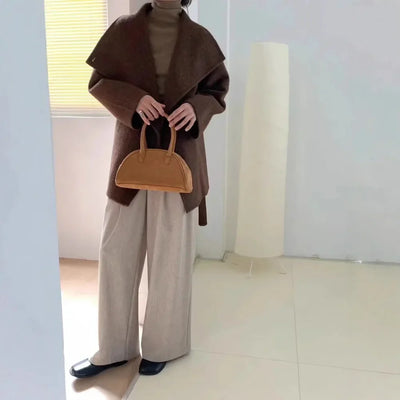 Velmira - Silk Wool Cashmere Coat