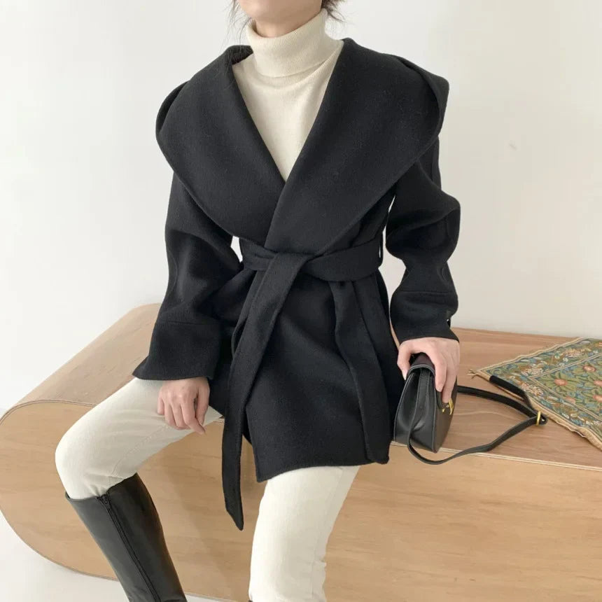 Elira - Hooded Wool Coat
