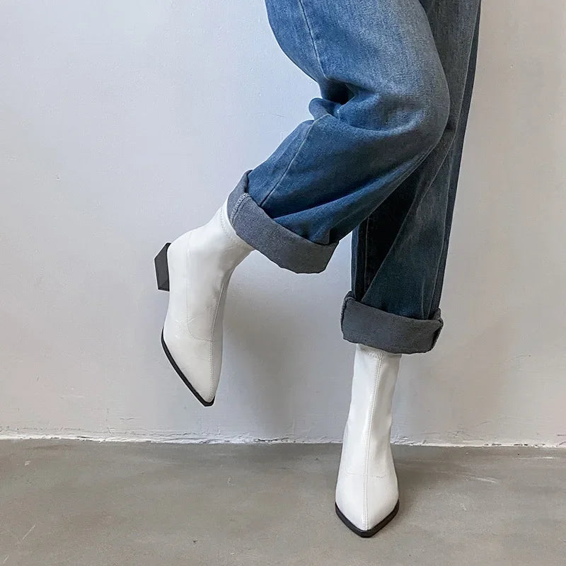 Wide Fit Pointed Toe Boots