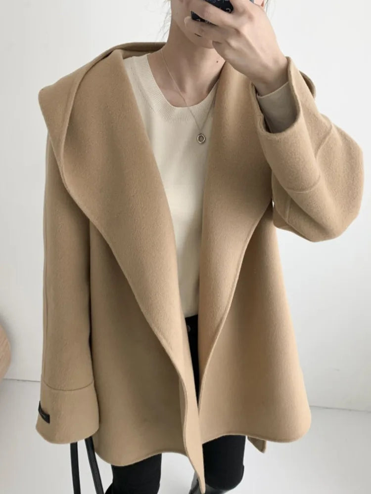 Elira - Hooded Wool Coat