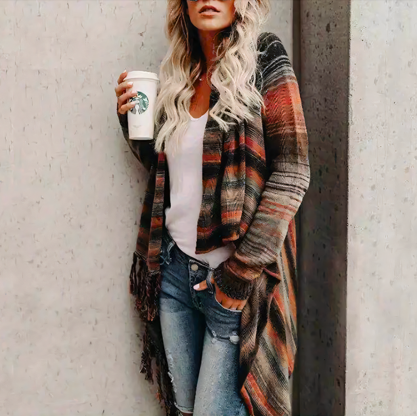 Elizabeth - Autumn Open Front Cardigan