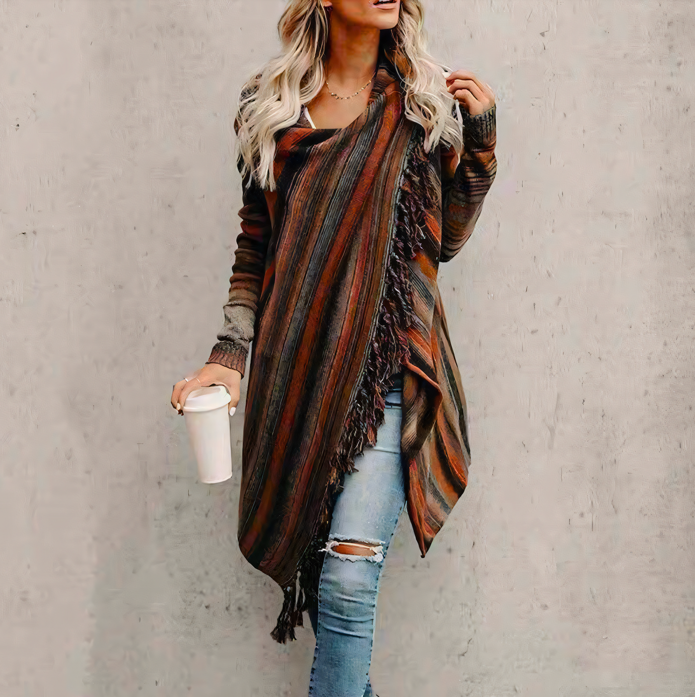 Elizabeth - Autumn Open Front Cardigan