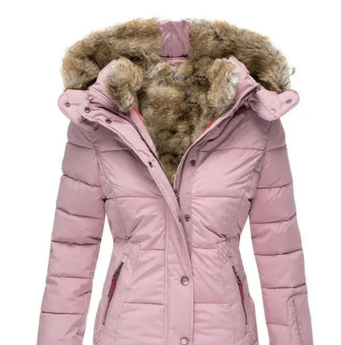 Bella - Cozy Winter Coat with Fur Interior