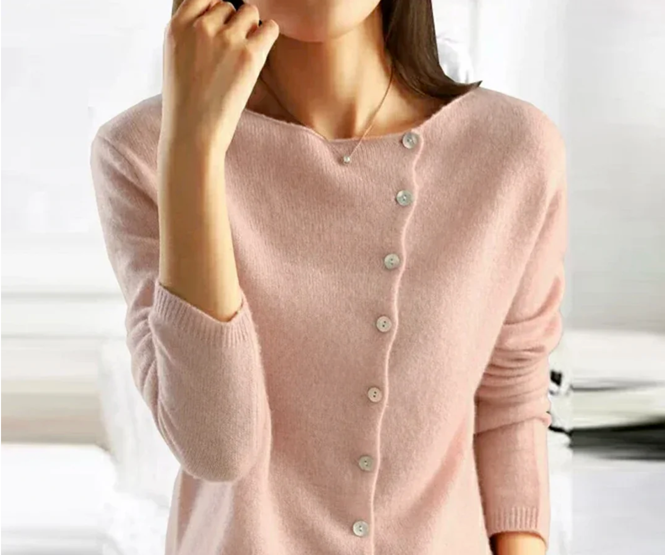 Diane - Chic Women's Button-Up Cardigan