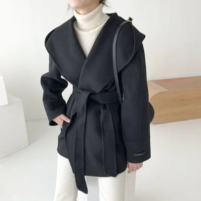 Elira - Hooded Wool Coat