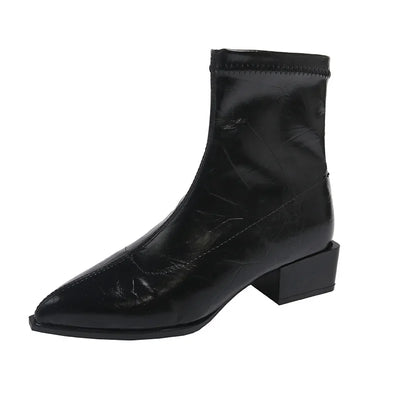 Wide Fit Pointed Toe Boots