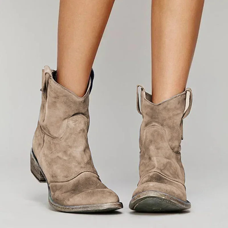 Kaye | Vintage Cowboy Ankle Boots