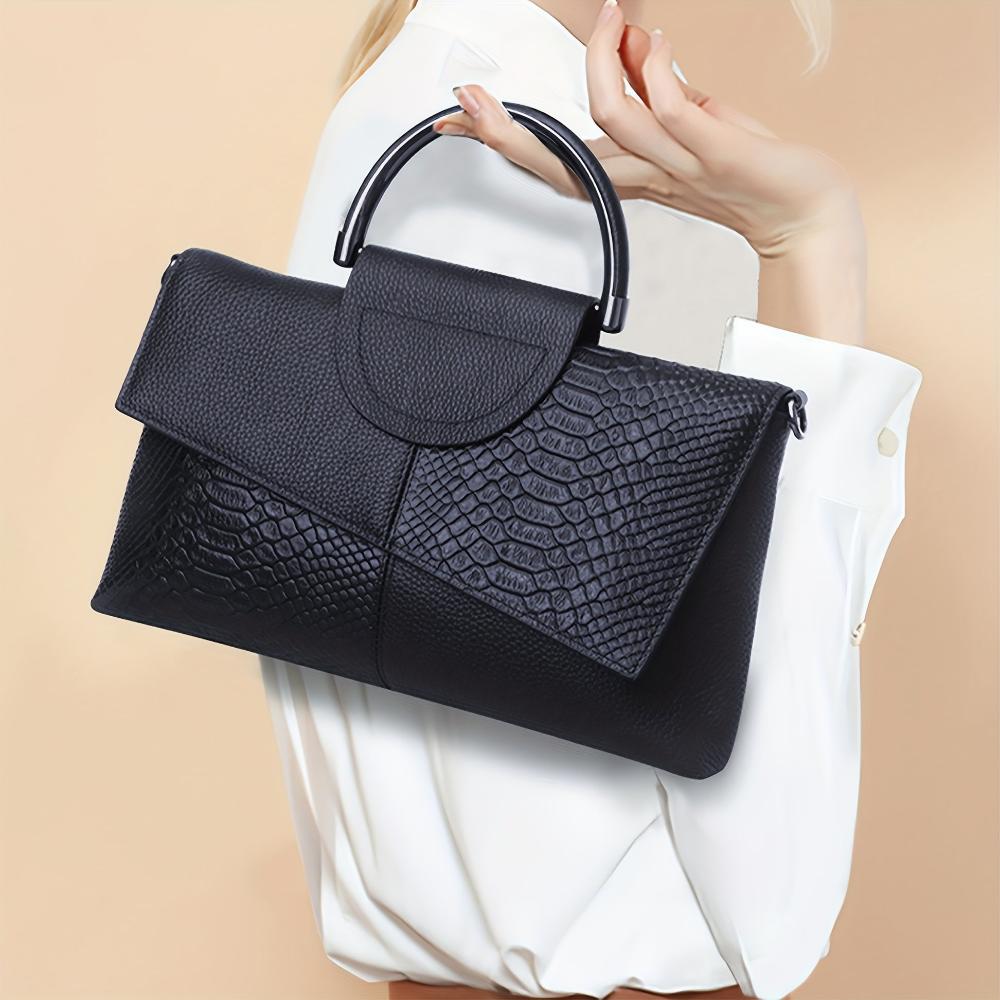 Kassandra | Luxurious Crocodile-Pattern Handbag