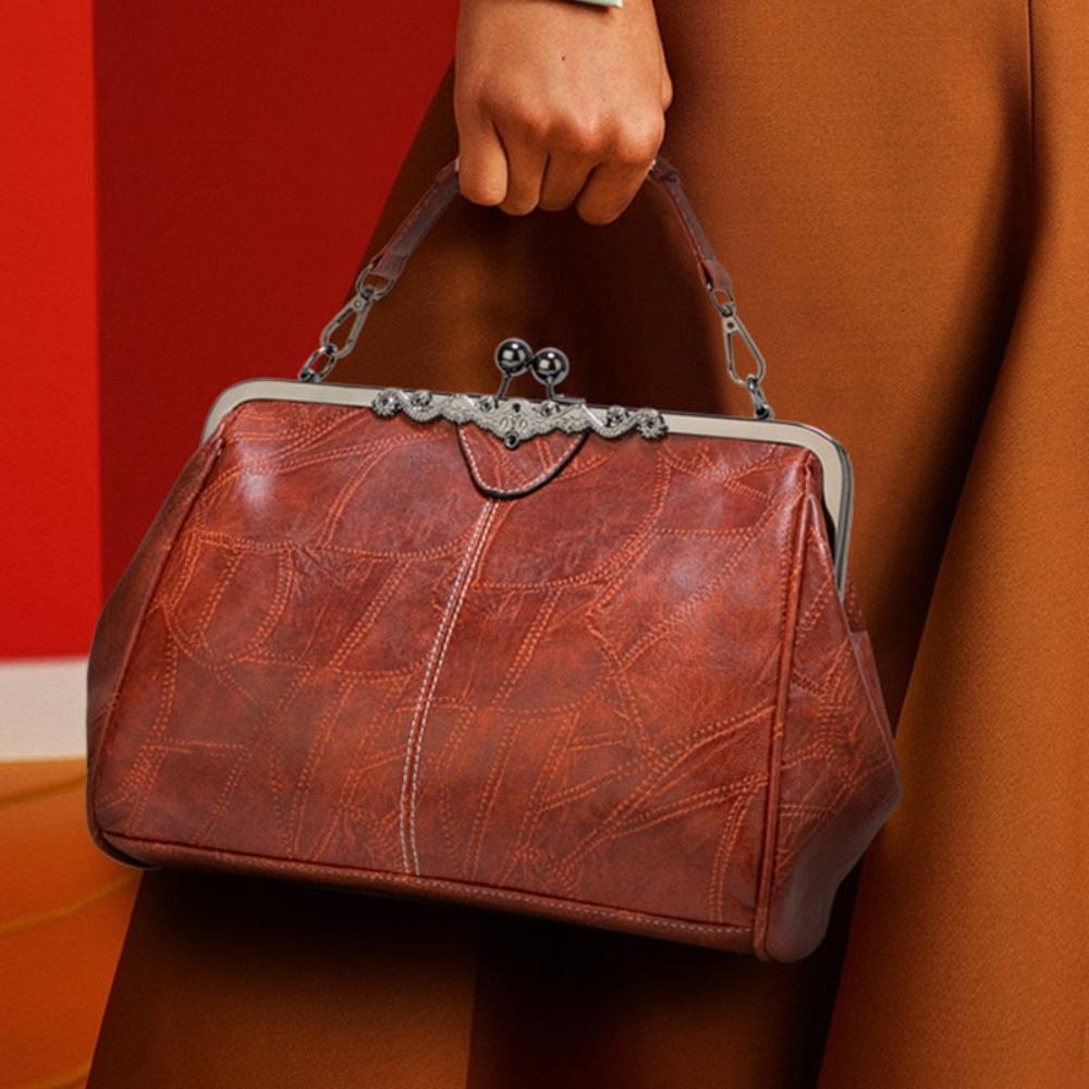 Mila | Classic Vintage Bag Featuring an Elegant Clasp Closure