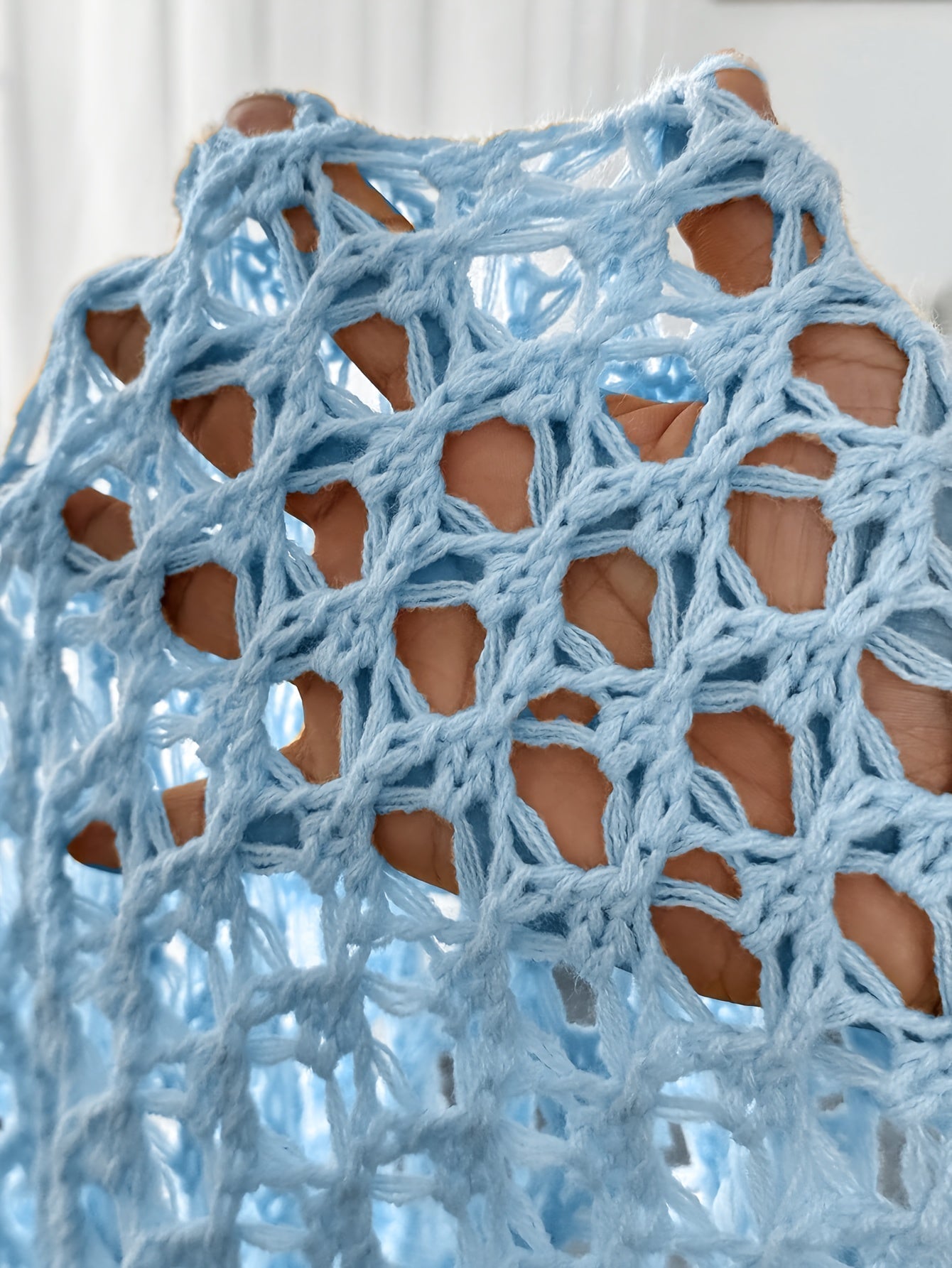 FLORIANA – OPEN KNIT BLOUSE