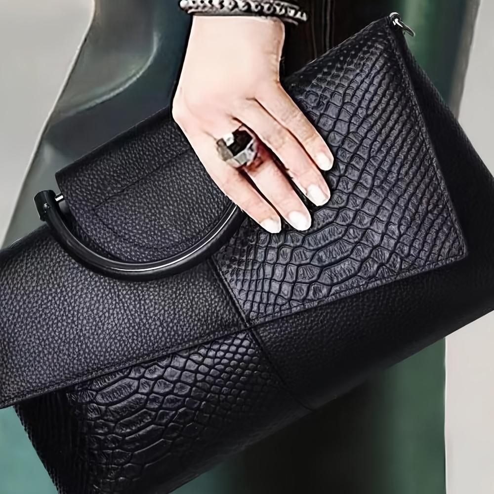 Kassandra | Luxurious Crocodile-Pattern Handbag