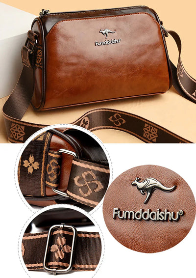 Women Retro Leather Handbag