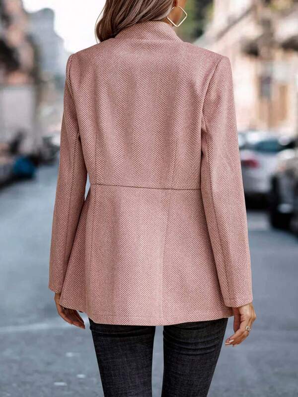 Amber - Modern Plain Long-Sleeved Blazer